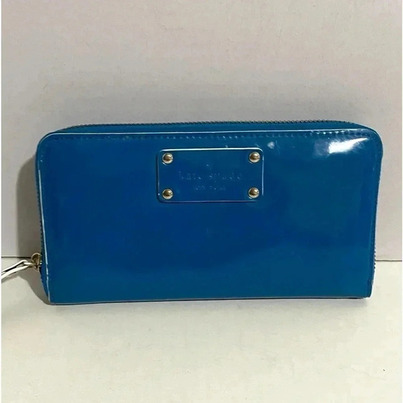 Kate spade blue leather wallet - Picture 1 of 9